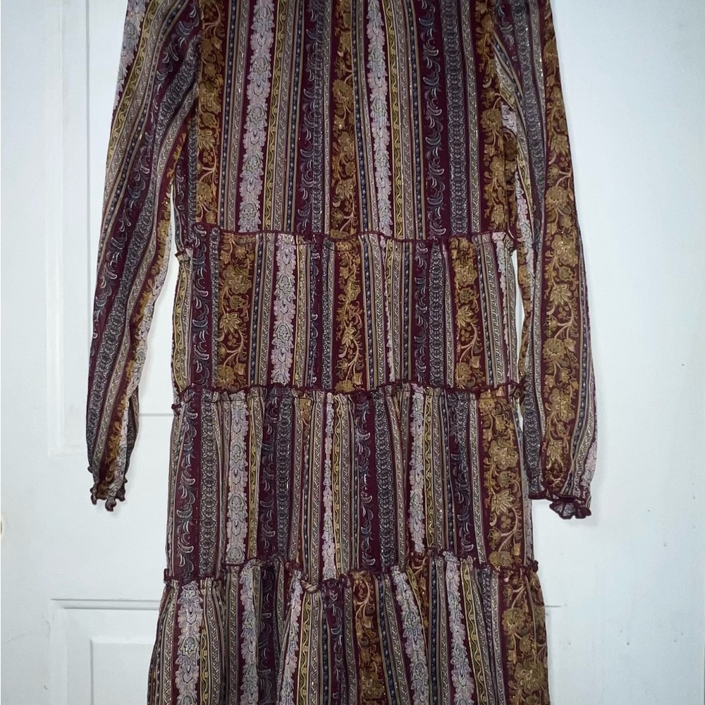 Art Class Multicolor Striped Long Sleeve Dress